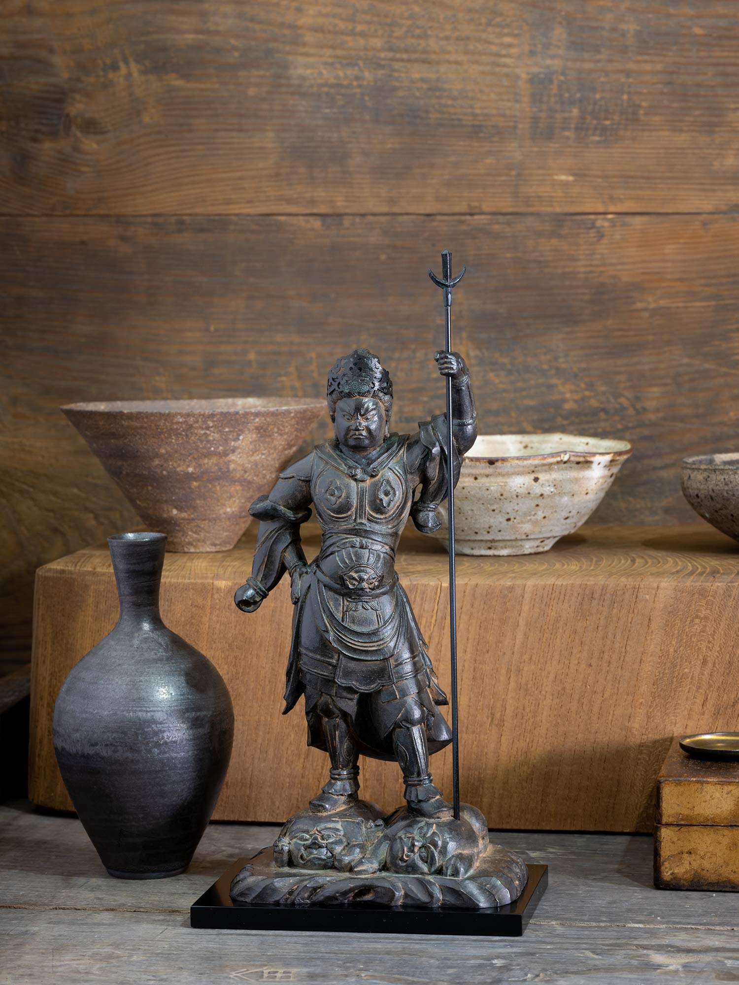 關公武将像 高約48cm Amazon.com: Usoway 树脂九龙关公神像居家供奉招财关公摆件绿袍